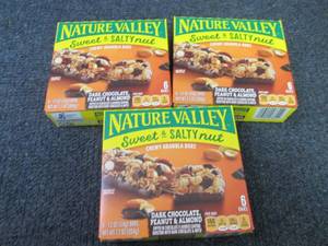 lot 469 image: 3 Boxes Nature Valley Sweet N Salty...