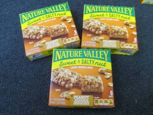 lot 473 image: 3 Boxes Nature Valley Sweet N Salty...