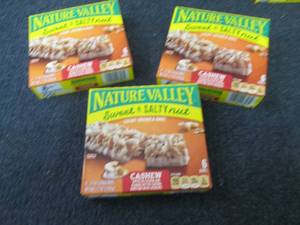 lot 476 image: 3 Boxes Nature Valley Sweet N Salty...