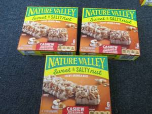 lot 477 image: 3 Boxes Nature Valley Sweet N Salty...