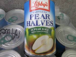 lot 484 image: 12- 15 oz Libbys Pear Halves...