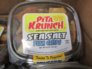 lot 504 image: 12- 6.5 oz Pita Krunch Sea Salt Pit...