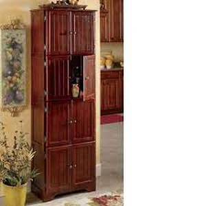 lot 4 image: Westwick 8-Door Cabinets-Walnut