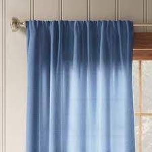 lot 27 image: 1pc Blackout Aruba Window Curtain Panel - Threshold-Blue Denim