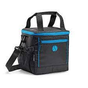 lot 140 image: FitFresh Sport Cooler Lunch Tote w 6 BPA Free Storage Containers - BlueBlack