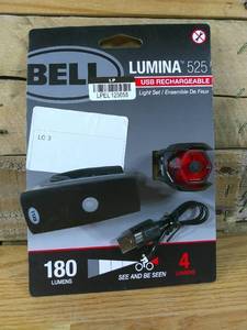 lot 115 image: Bell Lumina 525 LED Bike Light Set