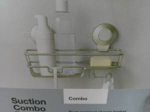 lot 203 image: Made By Design Wire Combo Suction Basket Matte Satin