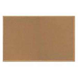 lot 100A image: Cork Bulletin Board 48x72, Oak- Some Damage, Overall Excellent
