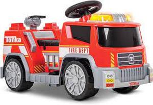 lot 225 image: Huffy 19091 6V Firetruck Ride on Quad for Kids, Red - One Size
