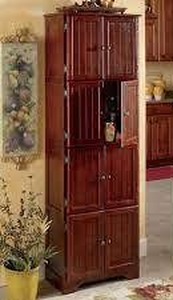 lot 227 image: Westwick 8-Door Cabinets-Walnut