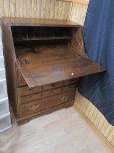 Vintage Wood Secretary desk