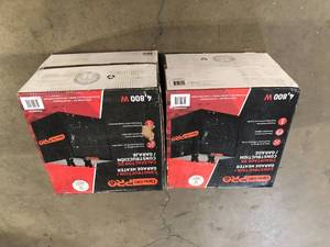 Lot of 2 Dyna-Glo Pro 4,800-Watt 240-Volt Electric Garage Heater  Customer Returns See Pictures