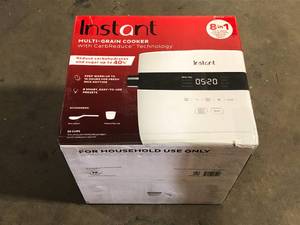Instant Pot 20-Cup White Electric Multi-Grain Rice Cooker and Slow Cooker Customer Returns See Pictures