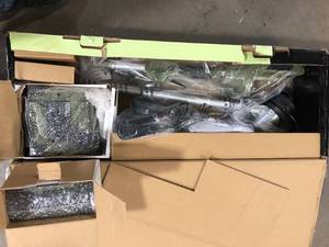 Green Machine 62V Cordless Battery 16in. String Trimmer Cut Swath Brushless Motor with Auto-wind spool and 2.5 Ah Battery and Charger  Customer Returns See Pictures