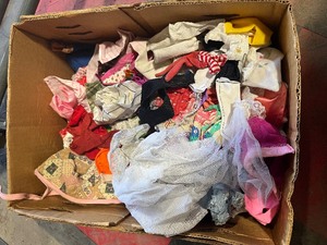 Box of Barbie Clothes