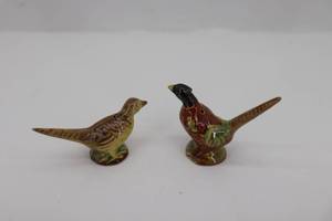 lot 10 image: Rosemeade Pheasant Salt & Pepper Shakers