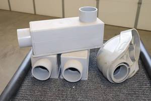 lot 31 image: 2-12 PVC (3) LB & (1) Mast Head