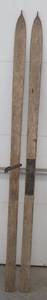 lot 67 image: Vintage Wood Skies