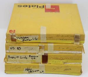 lot 135 image: HUGE lot of Aerographic Glass Plates from 1970s