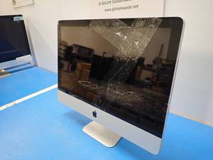lot 6 image: Apple&nbspiMac11,2 A1311 MC508LLA AIO PC &nbspINTEL(R) CORE(TM) I3 CPU 540  3.07GHZ  8GB DDR3 RAM  500GB HDD  Includes IOS and Power Cable  Chip and crack in screen 