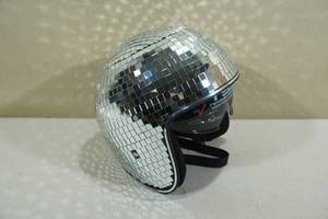 Disco Ball Helmet with Retractable Visor - Large