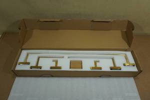 Durasafe 5-Piece Brushed Gold Towel Bar Set