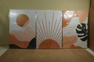 Yuymnani 3-Piece Boho Wandkunst Canvas Modern Wall Art