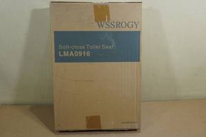 WSSROGY Elongated Soft Close Toilet Seat -White
