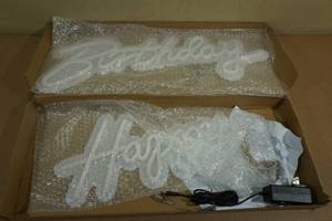 LED Happy Birthday Hanging Sign
