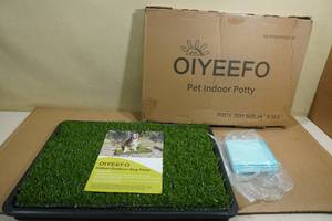 OIYEEFO IndoorOutdoor Dog Potty Tray 24x16.5