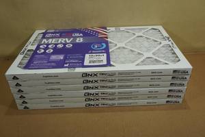 6 BNX Merv 8 12x20x1 Air Filters