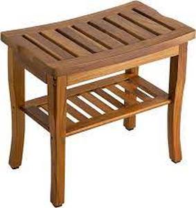 Vaefae Teak Shower Stool