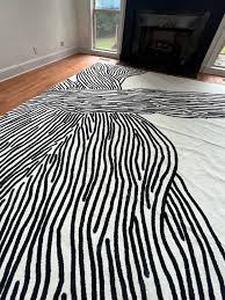 Modern Stripes Non Shedding Area Rug - 8 x 10