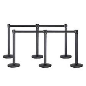 12 Crowd Control Stanchion with Retractable Belt