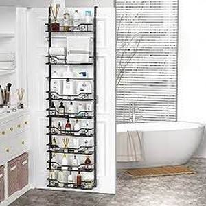 Moforoco Over the Door Pantry Organizer 8-Tier -Black