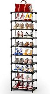 Kitsure Shoe Organizer - 10-Tier Tall Shoe Rack
