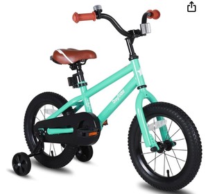 Joystar 12 BMX Style Kids Bike with Training Wheels -Mint Green