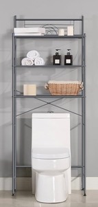 MallBoo 3-Tier Over-The-Toilet Storage Rack -Gray