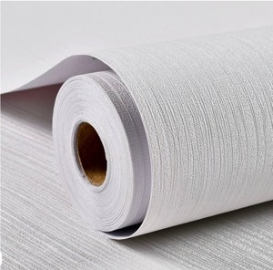 Haimin Grasscloth Textured Self Adhesive Wallpaper 24x393 White