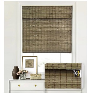 Cordless 26 W x 64 H Bamboo Roman Shades