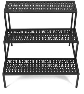 Mofesun 3-Tier Indoor Metal Plant Stand -Black