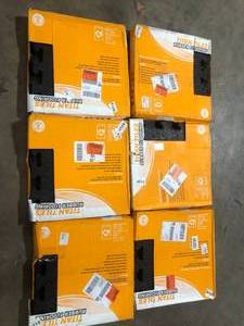 Lot of FANMATS Titan Tile Black 18 in. x 18 in. Rubber Tile Flooring (6-Pack)   Customer Returns See Pictures