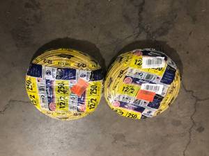 Lot of 2 Southwire 250 ft. 122 Solid Romex SIMpull CU NM-B WG Wire  Customer Returns See Pictures