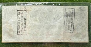 Genuine $100 Bill from 1862 (rare red ink)