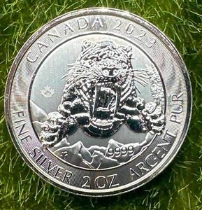 2oz .999 Silver Canadian Wildlife Round