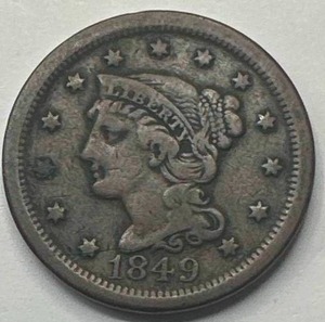 1849 Large Cent Penny