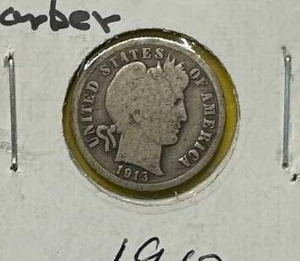 1913 Barber Dime