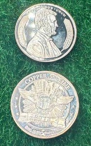 Lot of 2 1oz. .999 Investment Grade Copper Rounds