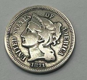 1871 Three Cent Piece
