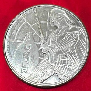 1oz .999 Silver Darth Vader Round